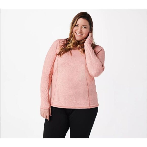 Zuda Tops - NWOT As Is Zuda Z-Ultrasoft Long Sleeve Layering Top Back Pocket XL